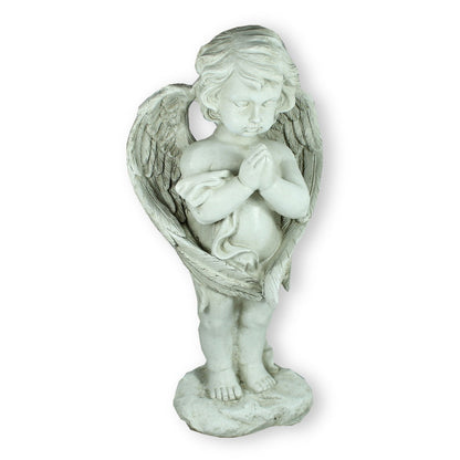 Jungen-Engel Dekofigur als Grabfigur – Gedenkfigur mit Flügeln