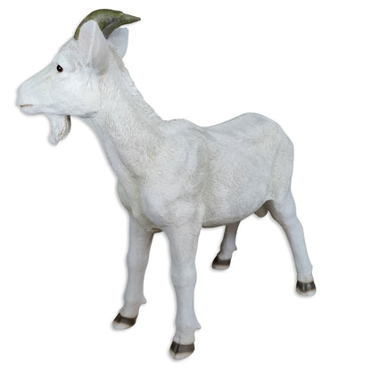 Ziegenbock Figur Bruce - Gartenfigur Ziege als Tierfigur Geißbock Deko für Garten, Terrasse & Hof