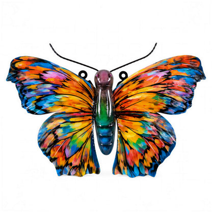 3D Metallbild Schmetterling – bunte Wanddeko Fantasy oder Exotic