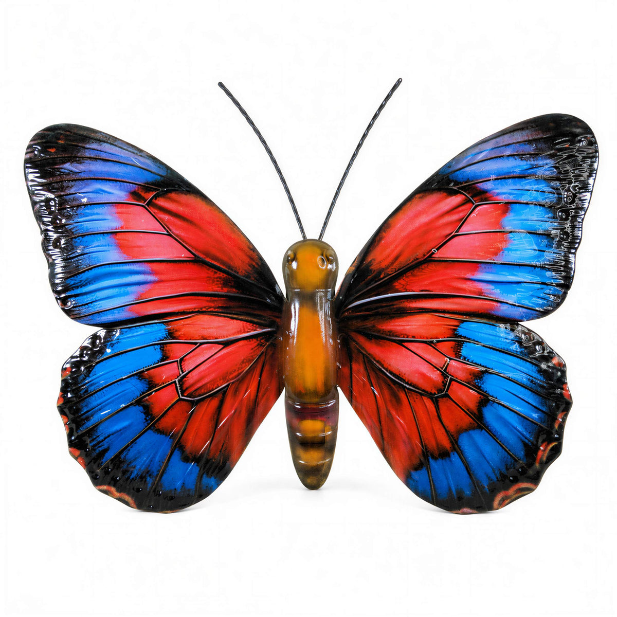 3D Metallbild Schmetterling – bunte Wanddeko Fantasy oder Exotic