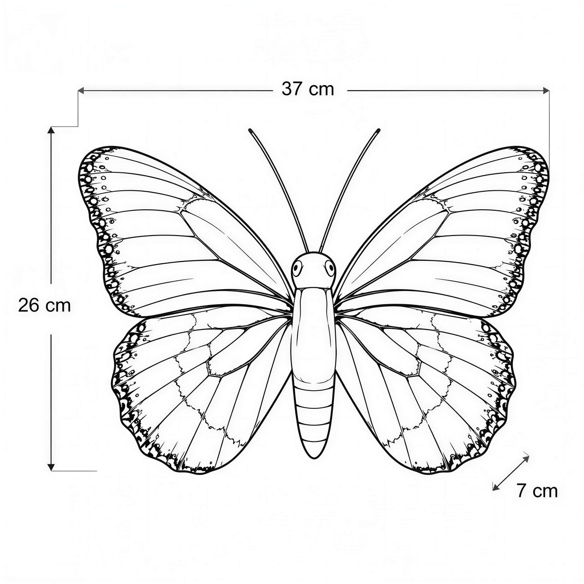 3D Metallbild Schmetterling – bunte Wanddeko Fantasy oder Exotic