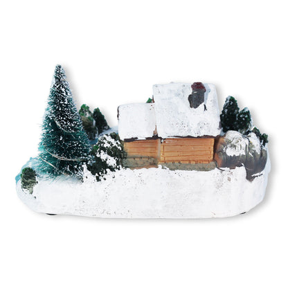 LED Weihnachtsstadt Dekofigur – beleuchtete Figurenlandschaft