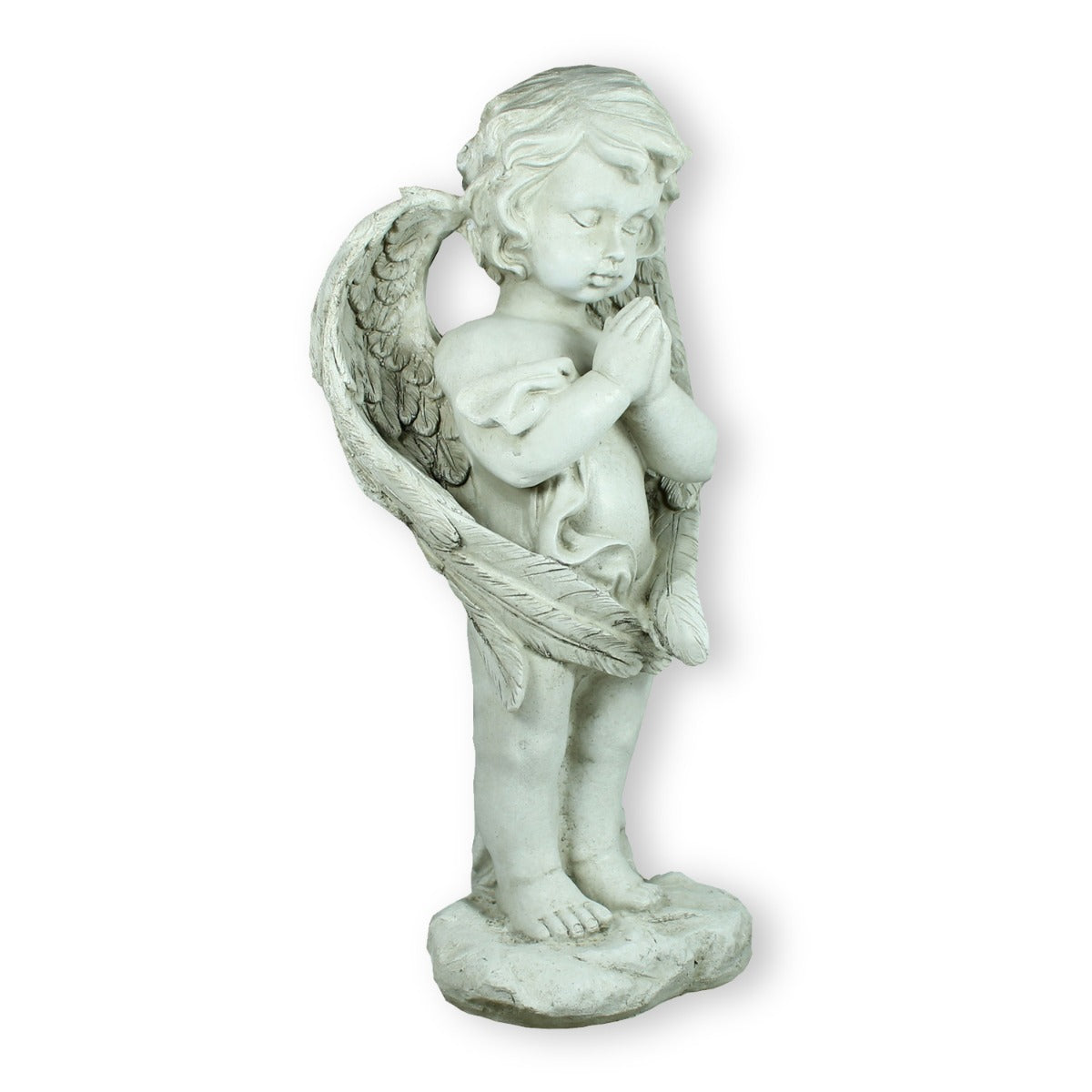 Jungen-Engel Dekofigur als Grabfigur – Gedenkfigur mit Flügeln