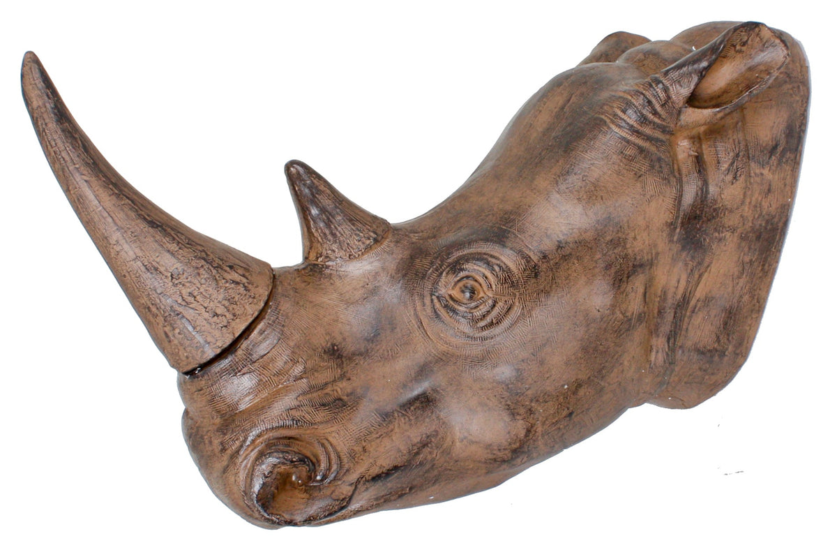 Nashornkopf Nashorn Dekokopf Wandtrophäe Tierkopf Wandschmuck Deco Pleasure