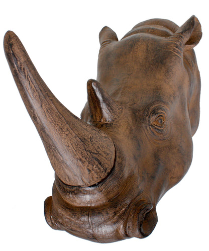 Nashornkopf Nashorn Dekokopf Wandtrophäe Tierkopf Wandschmuck Deco Pleasure