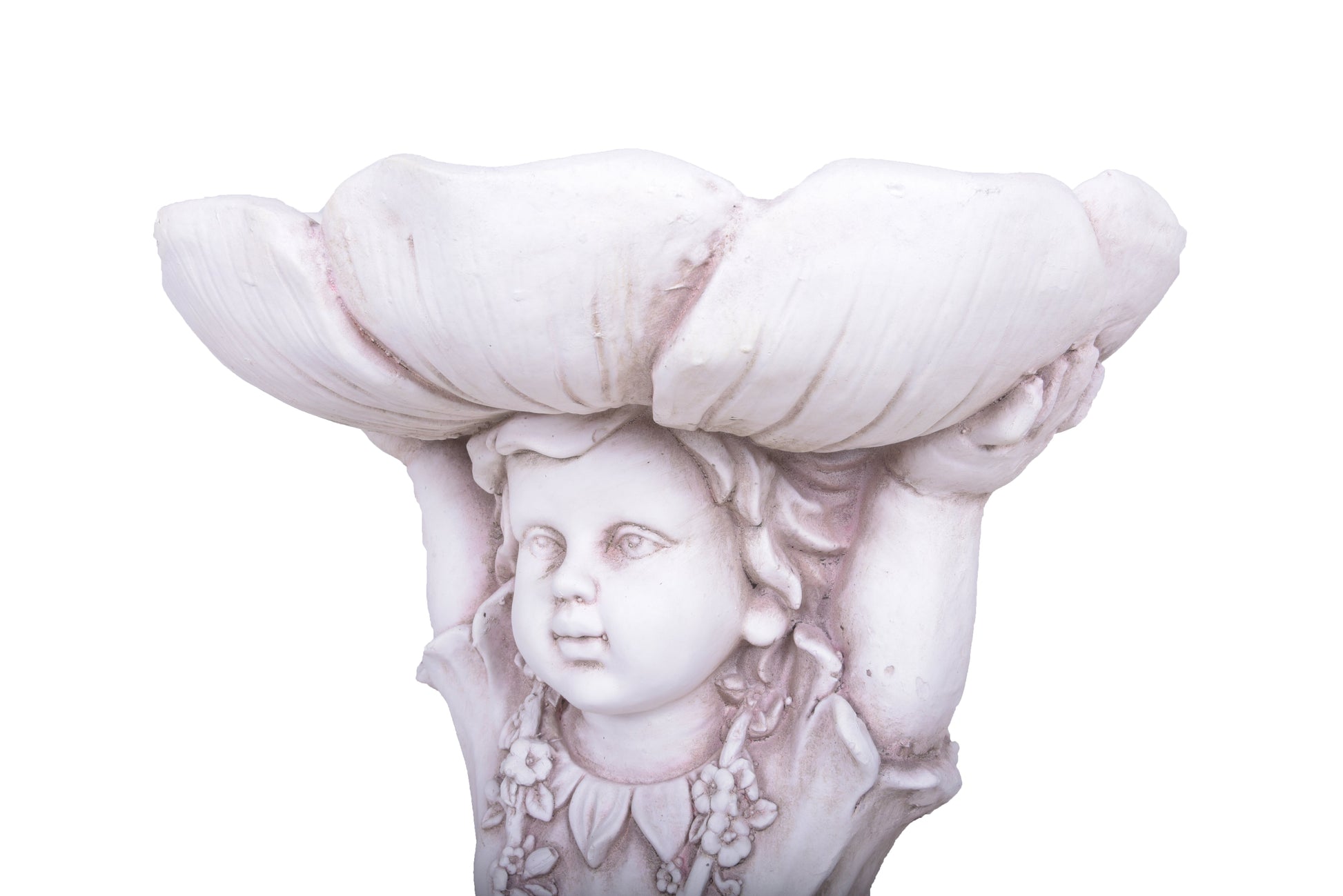 Gartenfigur ROSALIE Gartendeko Statue mit Vogeltränke Skulptur Garden Pleasure