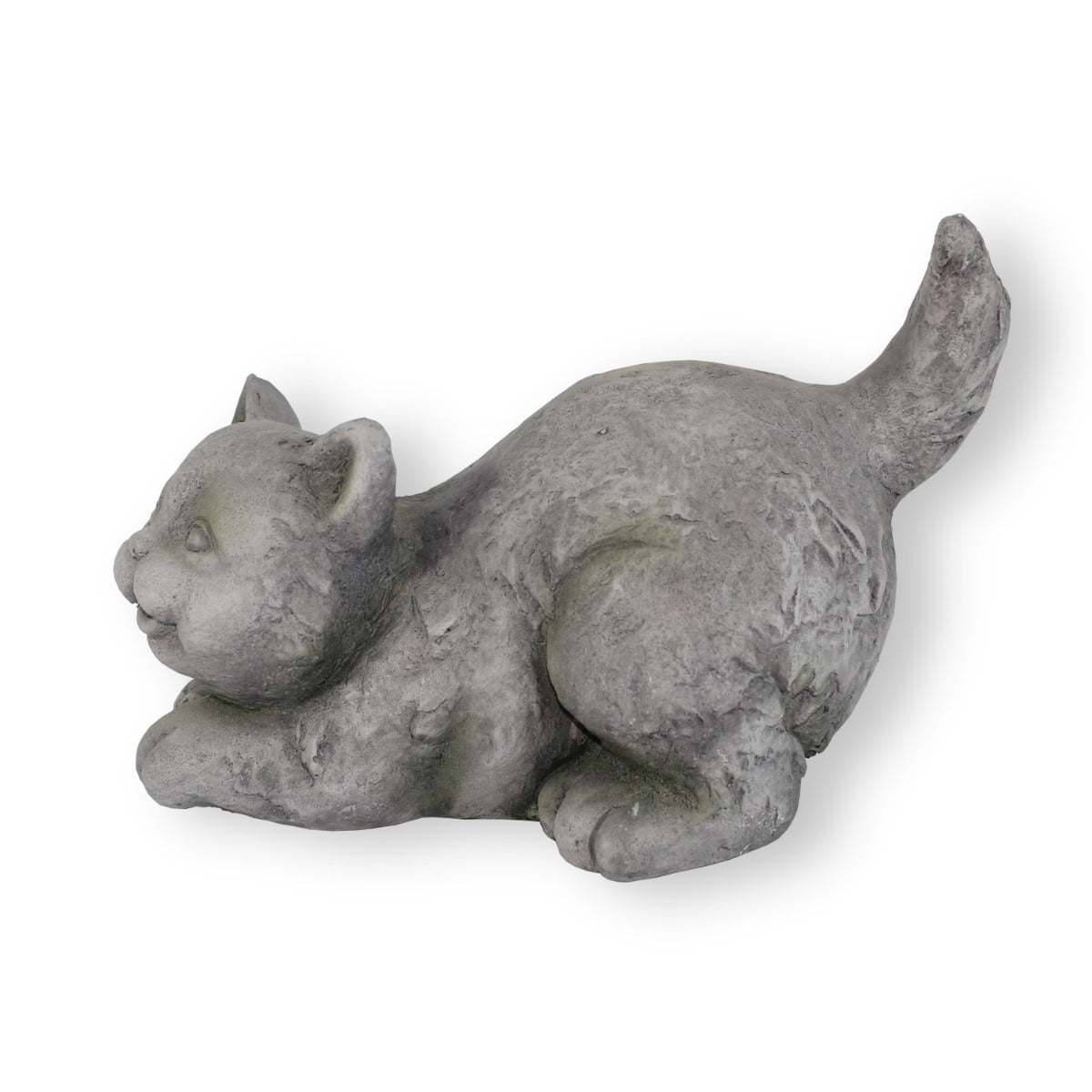Katze in Betonoptik – Dekofigur für den Garten