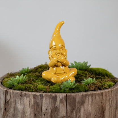 Gartenzwerg nichts sagen -GartenPoser- Zwerg Deko in Pastell Hochglanz 2 Größen 6 Farben (MutePoser)