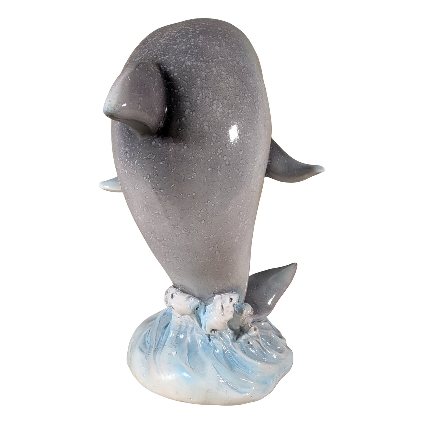 Delfin Dekofigur in Hochglanz – maritime Figur in 2 Größen