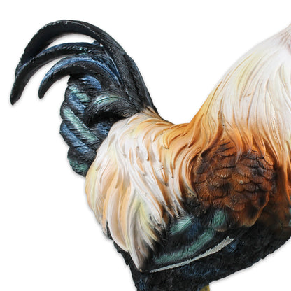 Hahn Figur stehend Deko Hahn Deko Huhn Gartenfigur Hahn