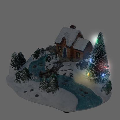 LED Weihnachtsstadt Dekofigur – beleuchtete Figurenlandschaft