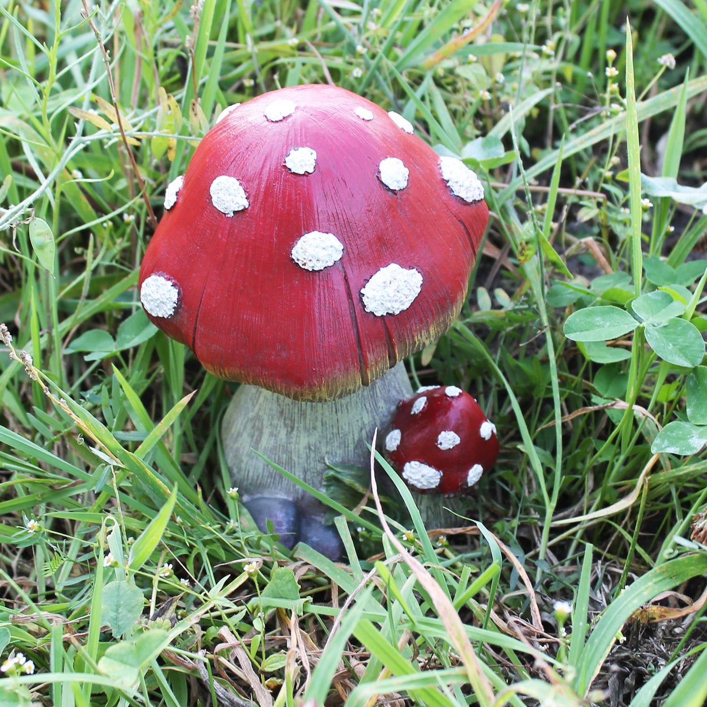 Fliegenpilz 18 cm Dekopilze Pilzfiguren Deko Fliegenpilz - Premium Dekoration