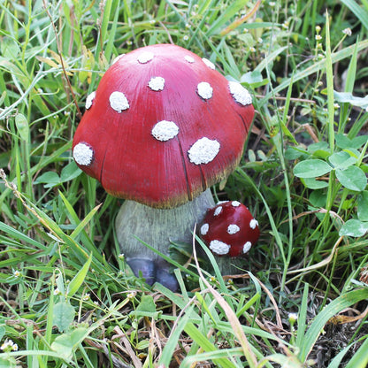 Fliegenpilz 18 cm Dekopilze Pilzfiguren Deko Fliegenpilz - Premium Dekoration