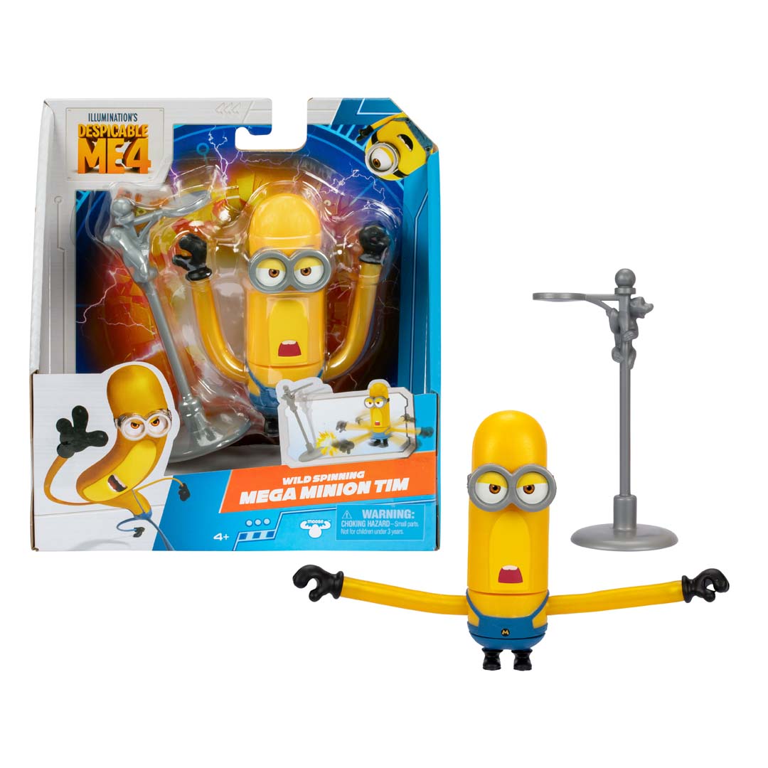 Mega Minion Tim Actionfigur & Dekofigur 11 cm – Wild Spinning