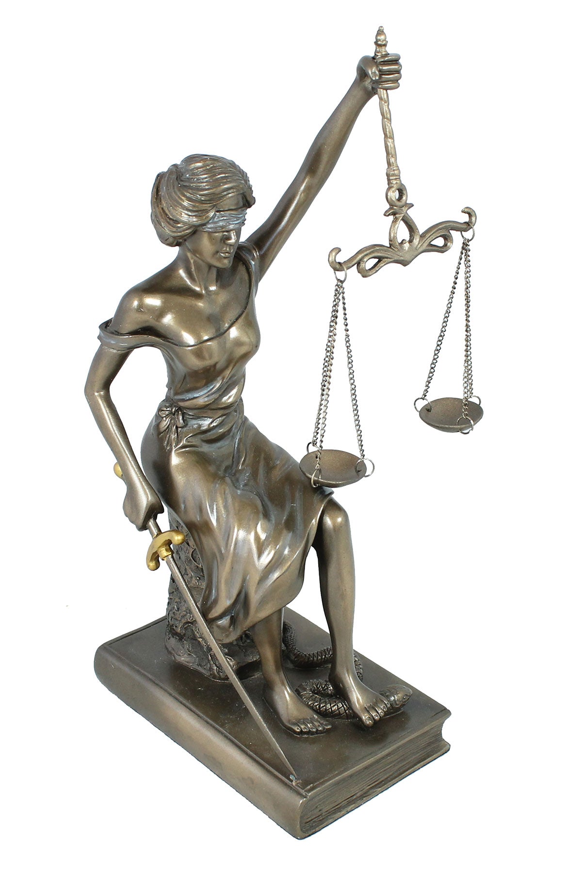 Justitia Dekofigur 29 cm mit Waage & Schwert – Göttin der Gerechtigkeit