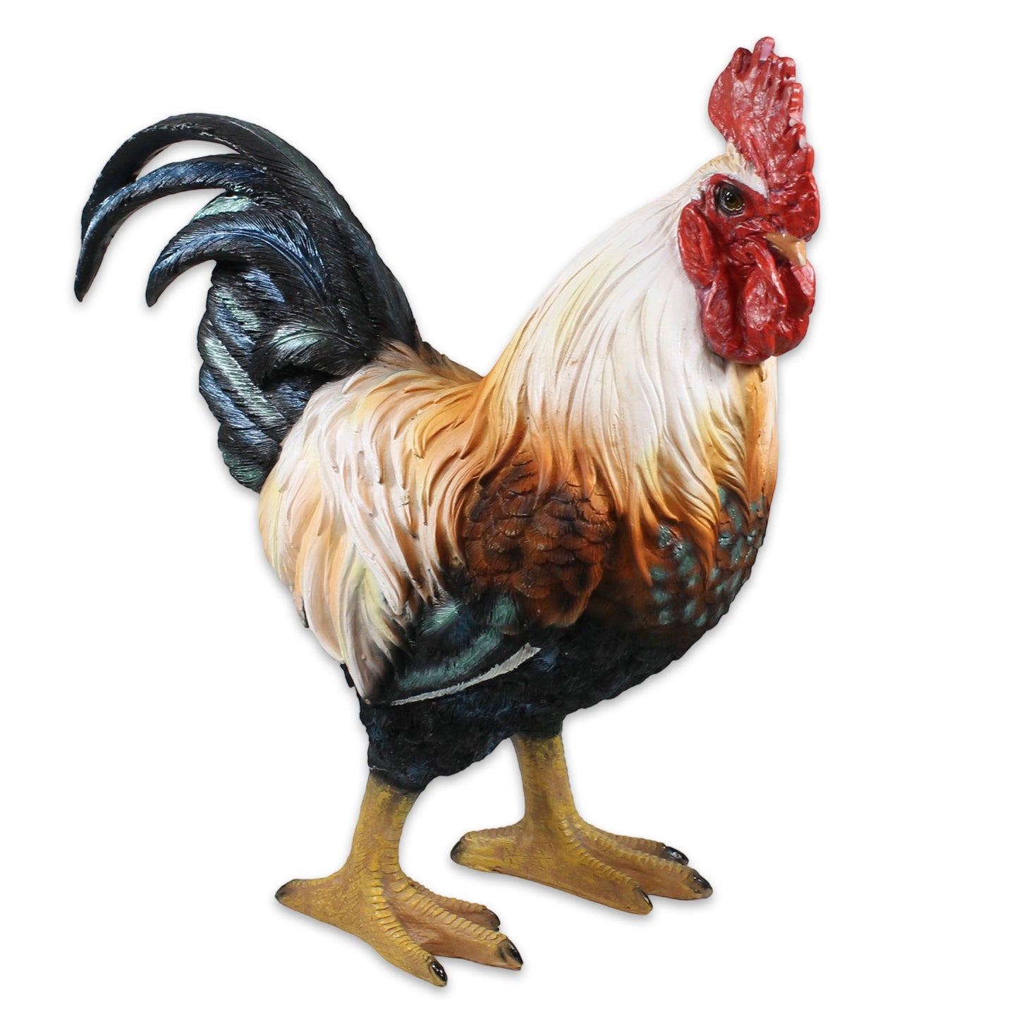 Hahn Figur stehend Deko Hahn Deko Huhn Gartenfigur Hahn