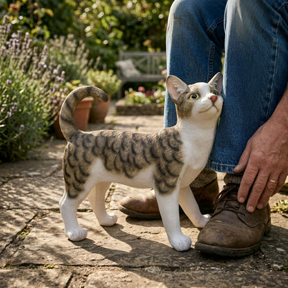 Murli Katzen Dekofigur für den Garten & Wohnraum – realistische Optik