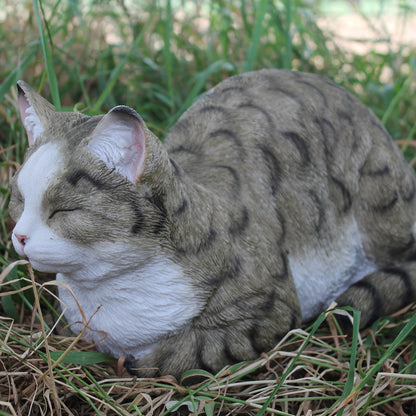 Deko Katze lebensecht Katzenfigur Emma Gartenfigur Katze - Elegante Figur