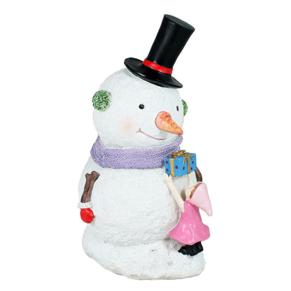 Schneemann Figur Püppchen Weihnachtsfiguren für draußen Schneemann Deko outdoor Weihnachtsdeko