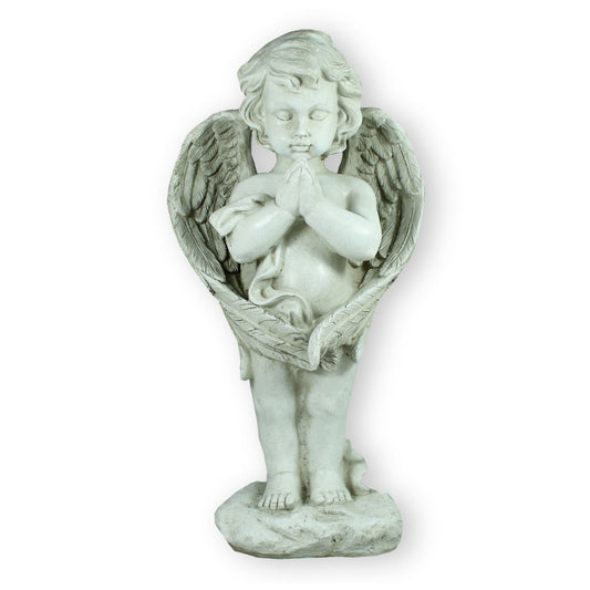 Jungen-Engel Dekofigur als Grabfigur – Gedenkfigur mit Flügeln