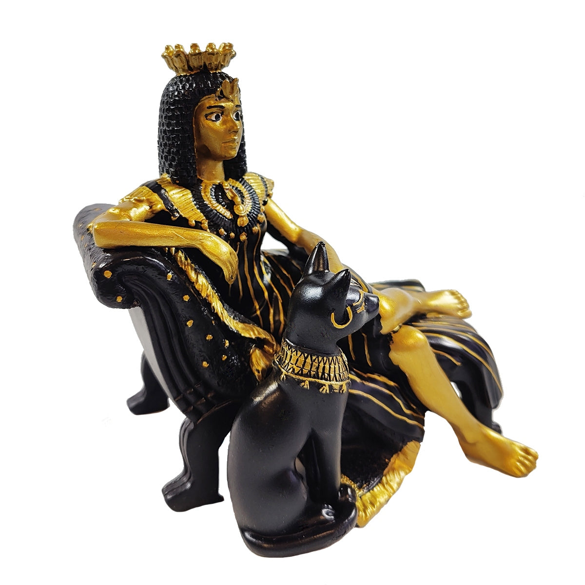 Kleopatra & Bastet Dekofigur – ägyptische Sammler-Skulptur