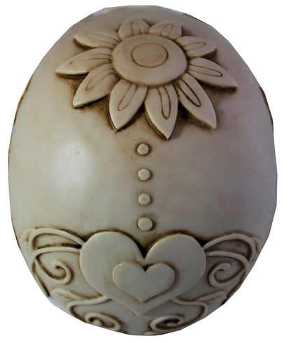 Totenkopf Dekofigur mit Sonnenblume – mystische Gothic Figur