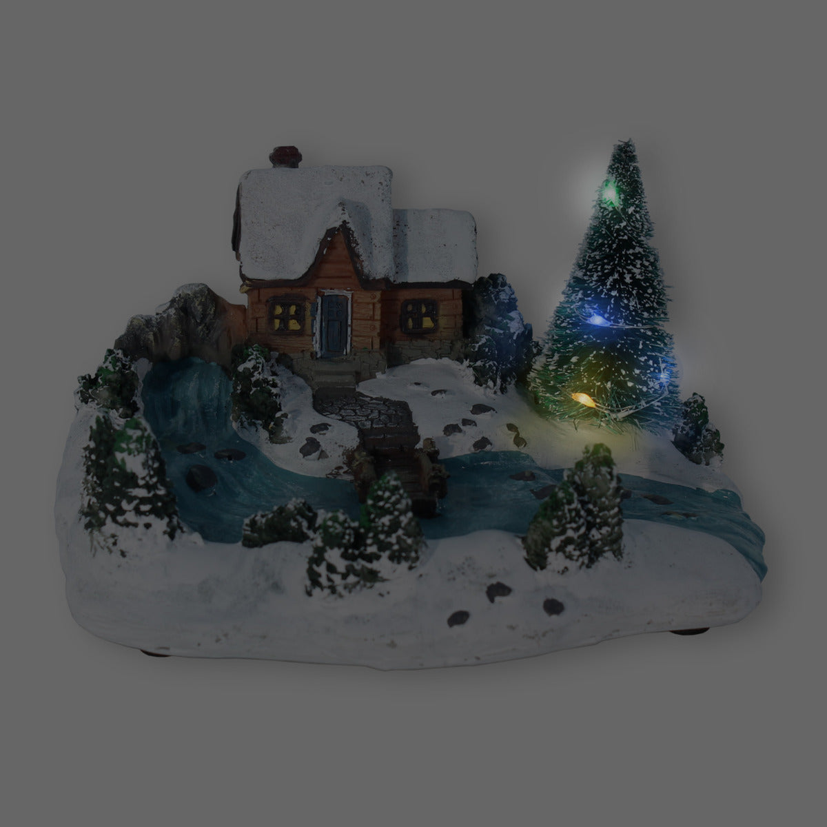 LED Weihnachtsstadt Dekofigur – beleuchtete Figurenlandschaft