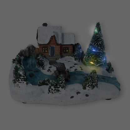 LED Weihnachtsstadt Dekofigur – beleuchtete Figurenlandschaft