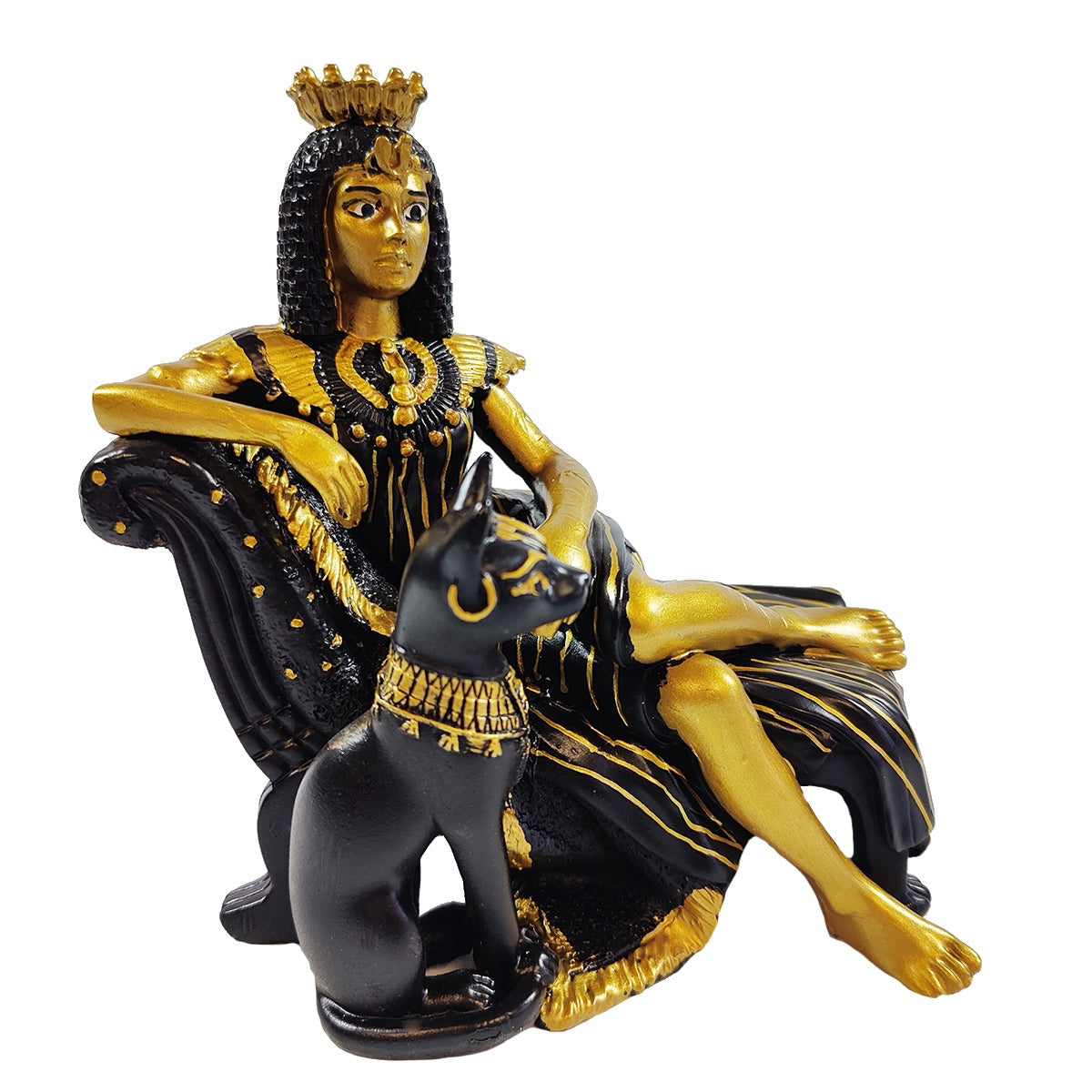 Kleopatra & Bastet Dekofigur – ägyptische Sammler-Skulptur
