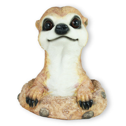 Erdmännchen Figur grabend Erdmännchen Gartenfigur Frettchen Deko grabendes Erdmännchen