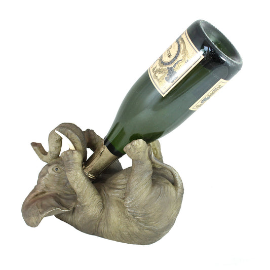 Elefant Flaschenhalter als Dekofigur – Weinflaschenständer für Tisch & Bar