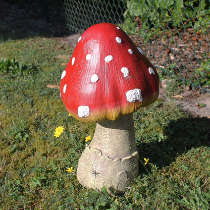 Fliegenpilz 35 cm Dekopilze Pilzfiguren Deko Fliegenpilz - Qualitäts-Dekofigur