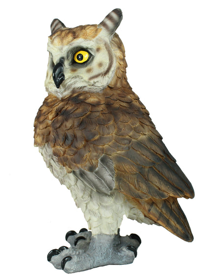 Eulen Figur als Gartenfigur Eule – Eule Dekofigur und Deko Eule für Garten, Balkon & Terrasse