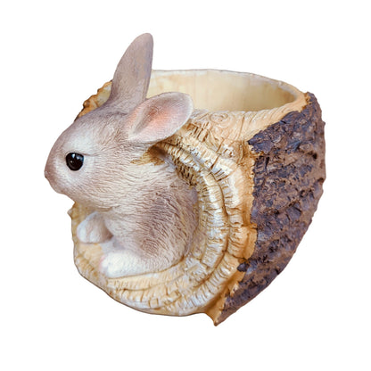 Hasen-Pflanztopf Figur aus Polyresin – Osterdeko für Haus & Garten
