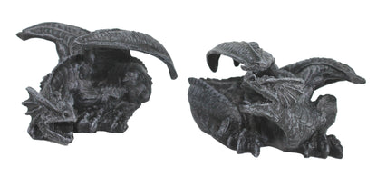 Dekofigur 2 Stück Drachenfigur Drachenpaar Drachen Set  Mystic Gothic Fantasy Figur