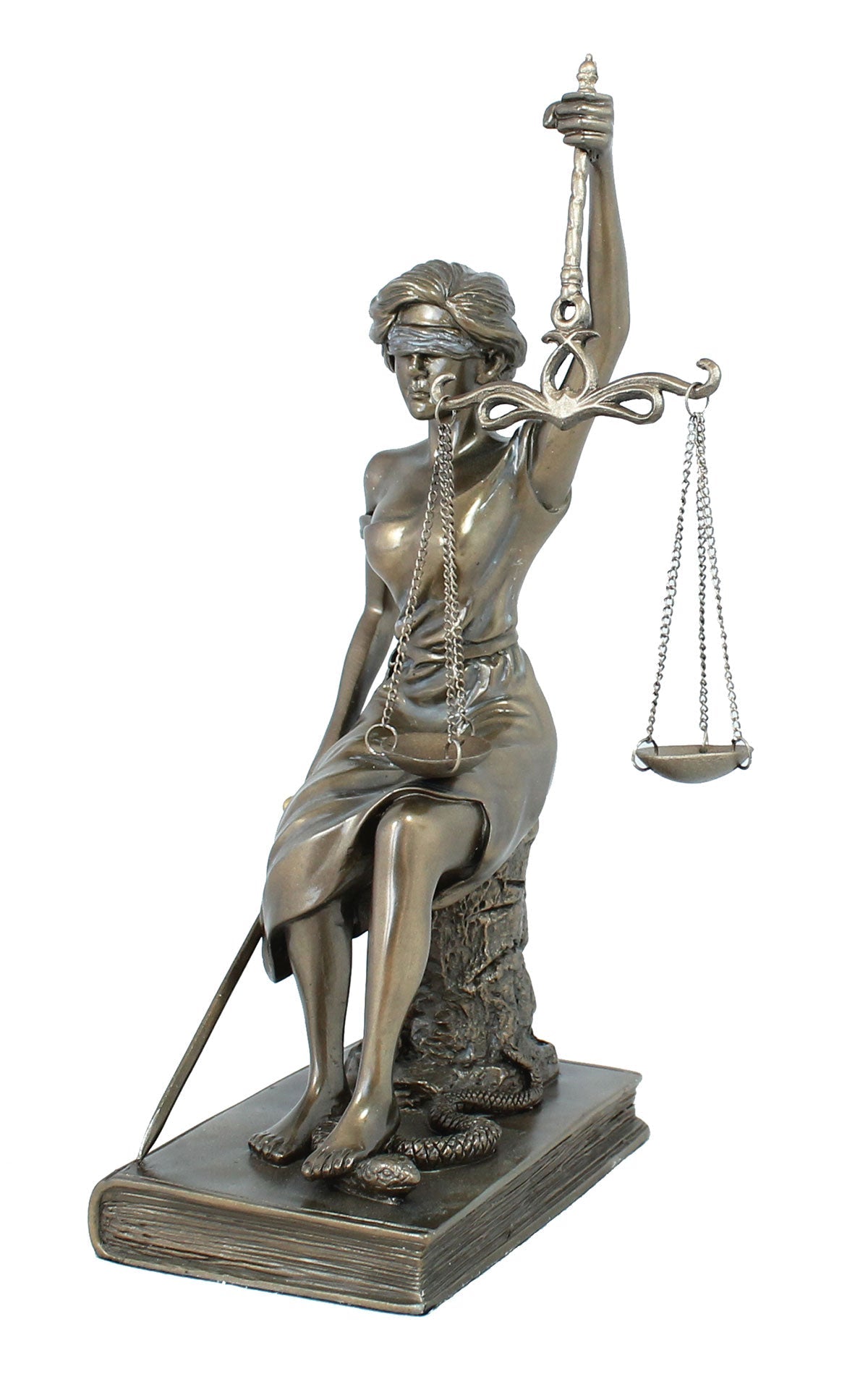 Justitia Dekofigur 29 cm mit Waage & Schwert – Göttin der Gerechtigkeit