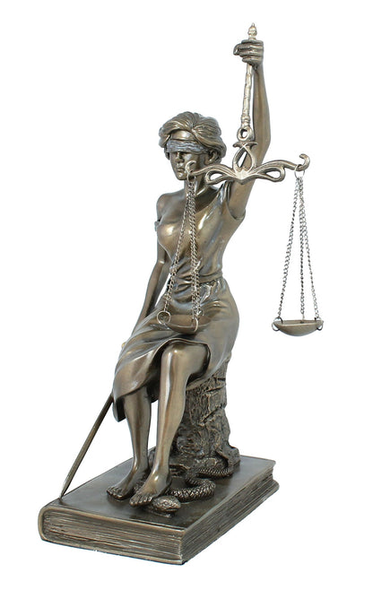 Justitia Dekofigur 29 cm mit Waage & Schwert – Göttin der Gerechtigkeit