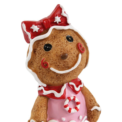 Lebkuchenfrau Girl Weihnachts Tischdeko Weihnachtsfiguren Lebkuchen Deko - Hochwertiges Accessoire