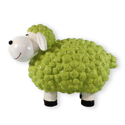 Buntes Deko Schaf "Andy" grün Gartenfigur Schaf Dekofigur Schaf lustige Schafe