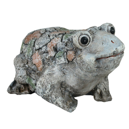 Frosch Dekofigur für den Garten in Steinoptik – Tierfigur