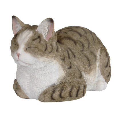 Deko Katze lebensecht Katzenfigur Emma Gartenfigur Katze - Elegante Figur
