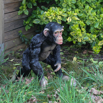 Affe Figur Deko Schimpanse jung Deko Affe Schimpanse Deko Tiere lebensecht