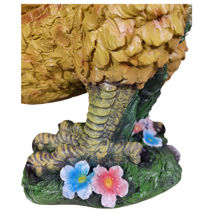 Großes Deko Huhn und Henne – lebensechte Gartenfigur, 55 cm