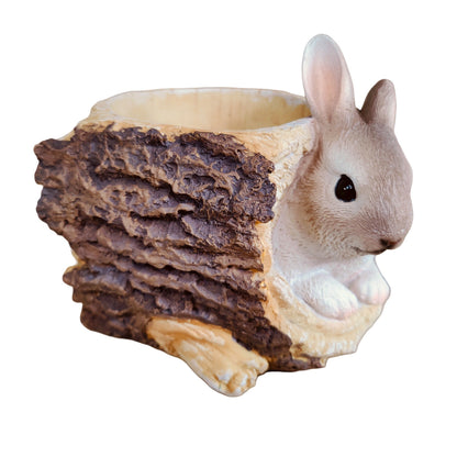 Hasen-Pflanztopf Figur aus Polyresin – Osterdeko für Haus & Garten