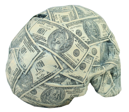 Totenkopf Spardose als Dekofigur – Dollar Design für Kinder & Erwachsene