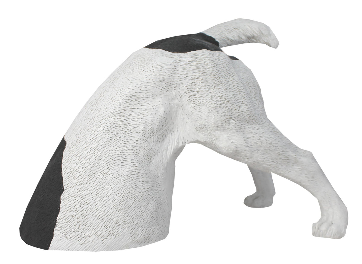 Dekofigur Hund Halber Hund grabend, Jack Russel Terrier Garten Hundefigur