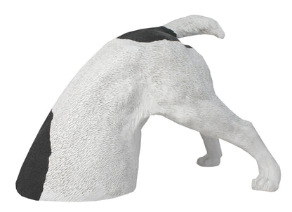 Dekofigur Hund Halber Hund grabend, Jack Russel Terrier Garten Hundefigur