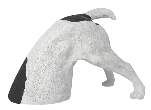 Dekofigur Hund Halber Hund grabend, Jack Russel Terrier Garten Hundefigur