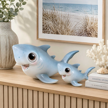Glänzende Hai GlossiBande Dekofigur, maritime Tierfigur Baby & Groß