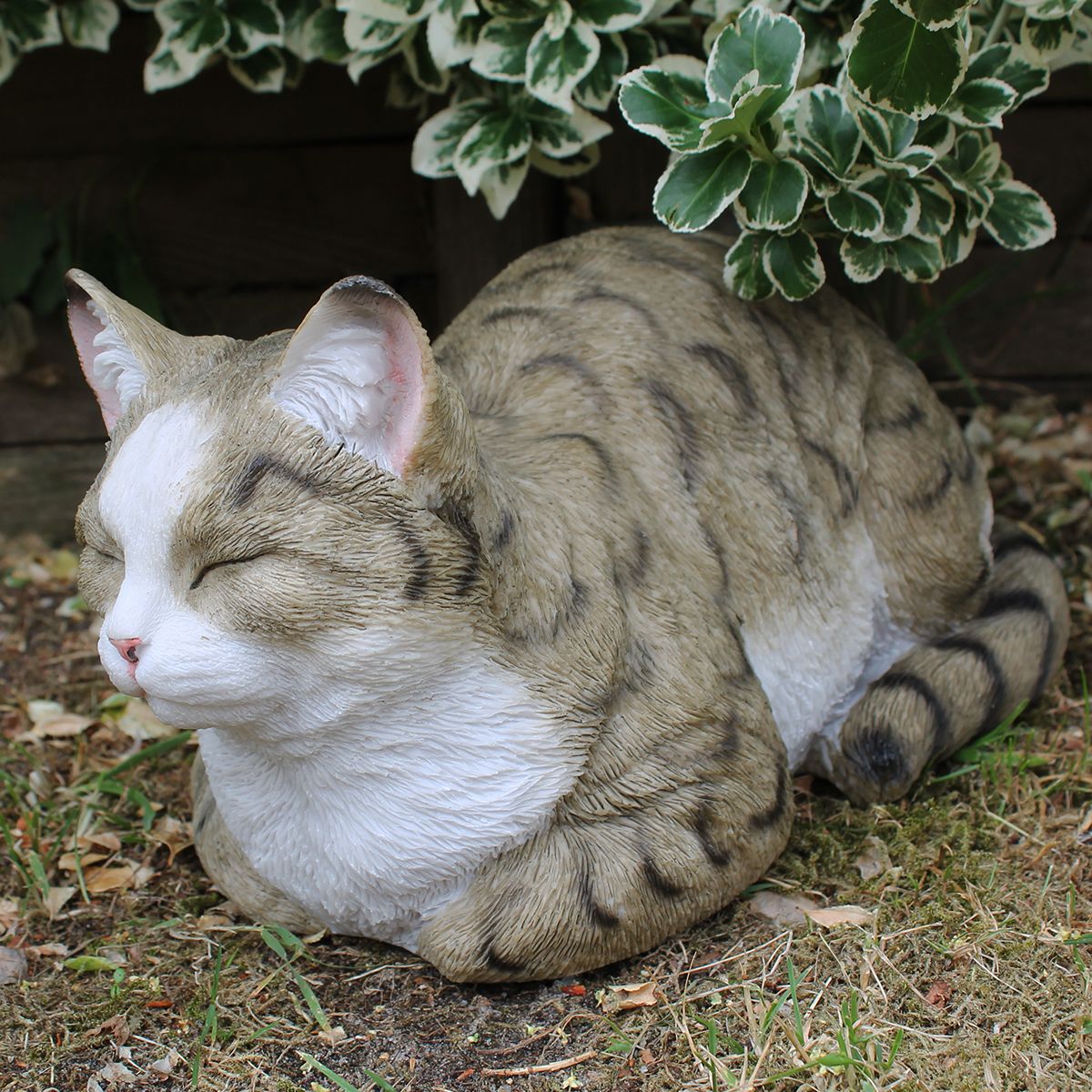Deko Katze lebensecht Katzenfigur Emma Gartenfigur Katze - Elegante Figur